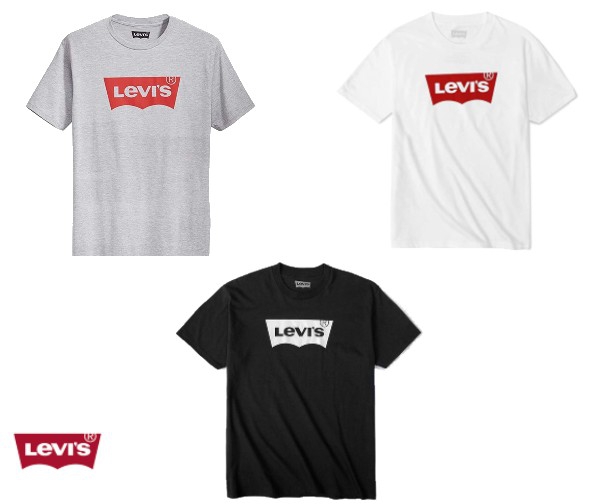 2 חולצות טישרט ליוויס LEVIS לגבר