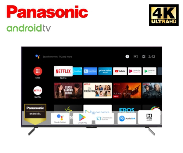 טלוויזיה 43 אינץ Panasonic SMART TV 4K + הובלה והתקנה + 3 שנות אחריות!