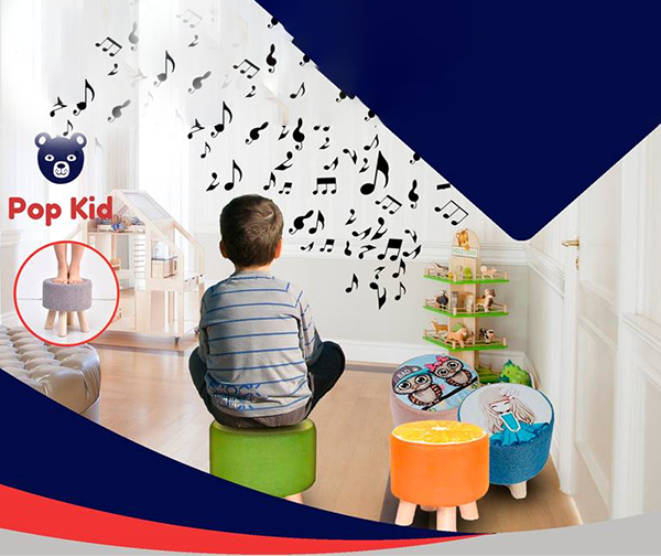 שרפרף רמקול בלוטוס מעוצב לחדר ילדים PopKid – כולל משלוח!