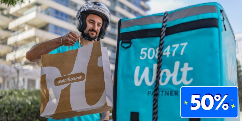 וולט - WOLT תו קנייה בשווי ₪150