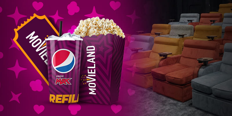 כרטיס יחיד לסרט + פופקורן קטן + כוס שתייה refill