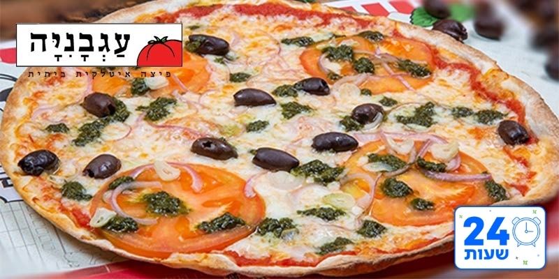 פיצה עגבניה - משפחתית (L) + תוספות