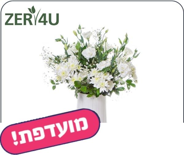 חמישי בום - ZER4U - זר לבן לחג השבועות