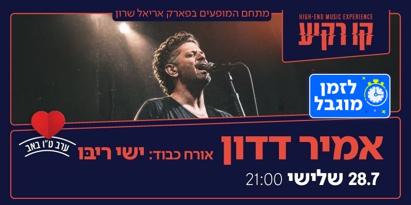 אמיר דדון מופע לטו באב (בשווי 189 ₪)