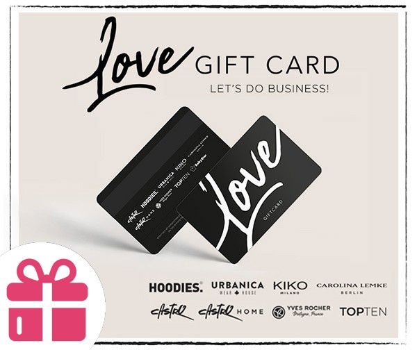 שובר כספי למגוון חנויות מותגים LOVE GIFT CARD