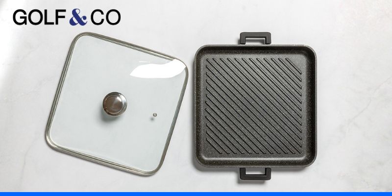 פלטת גריל מרובעת עם מכסה מסדרת Foody ברשת גולף אנד קו