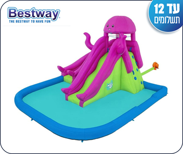 פארק מים מתנפח תמנון Bestway - יבואן רשמי
