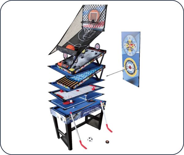 שולחן משחק - 10 משחקים בשולחן אחד