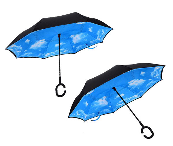 מטריות פטנט - 2 מטריות מתהפכות במשלוח עד הבית