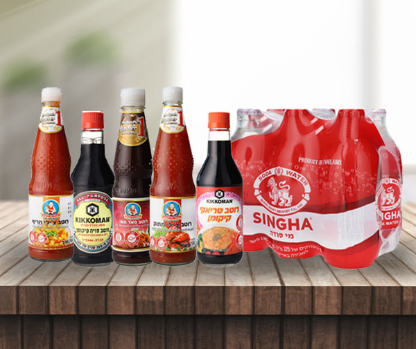 מארז השף האסייתי - רטבים אסייתיים ושישיית סודה סינגה