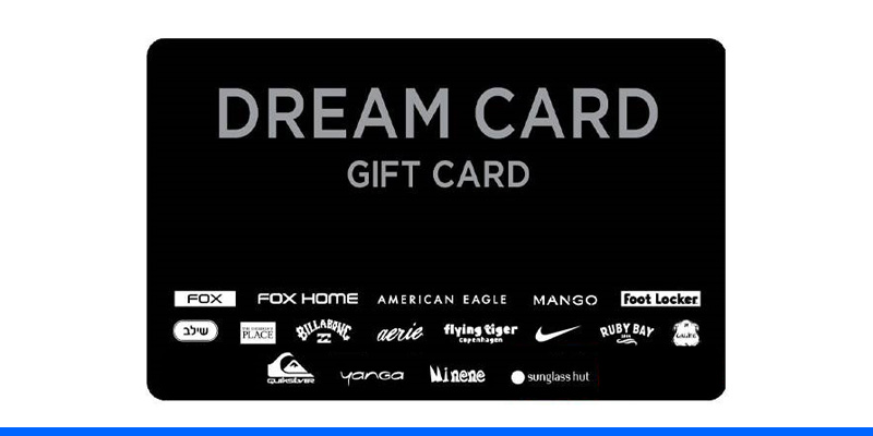 תו קנייה בשווי 1,000 ₪ DREAM CARD