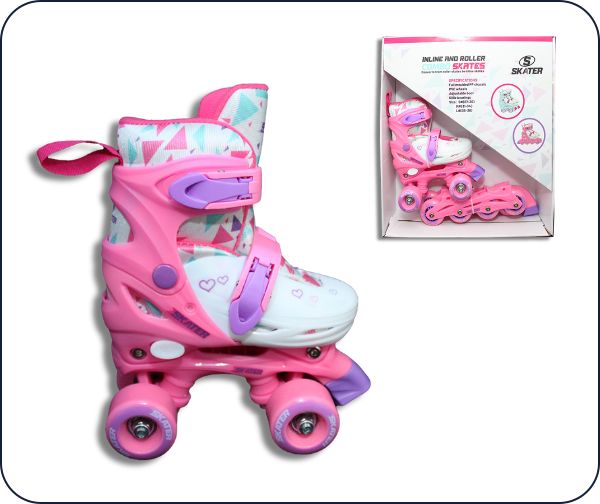 קומבו סקייט - 2 ב-1, גלגיליות / רולר בליידס מבית SKATER