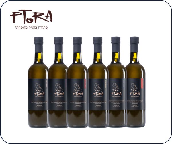 מארז 6 בקבוקי שמן זית זוכה פרסים של משק פתורה