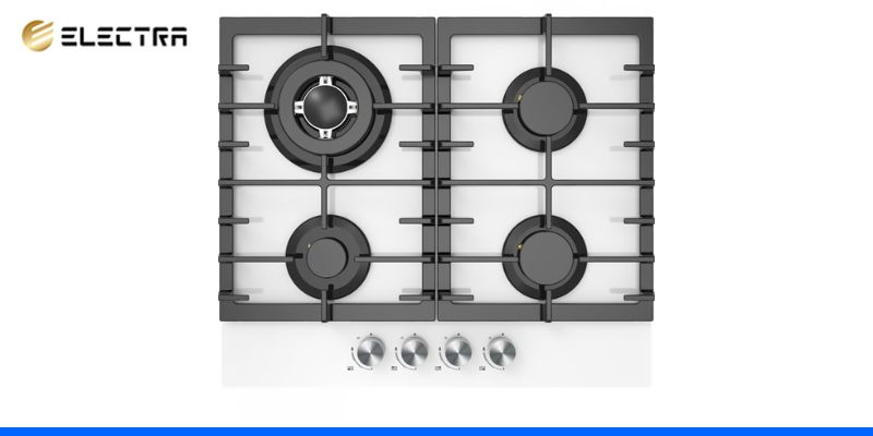 כיריים אלקטרה זכוכית שחורה/לבנה 4 להבות