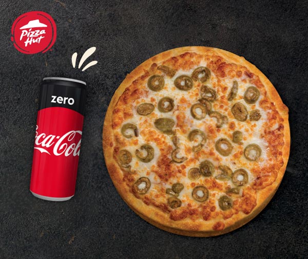 פיצה האט - פיצה אישית + תוספת + שתיה קטנה באיסוף עצמי
