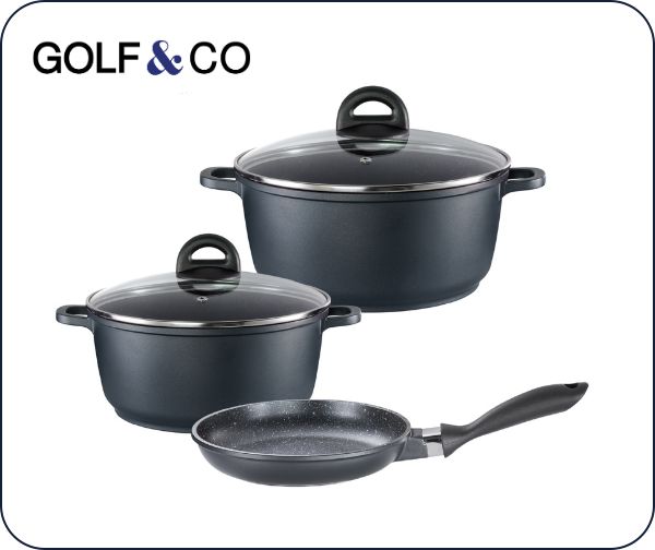 סט סטון 5 חלקים מיציקת אלומיניום מבית Golf&Co