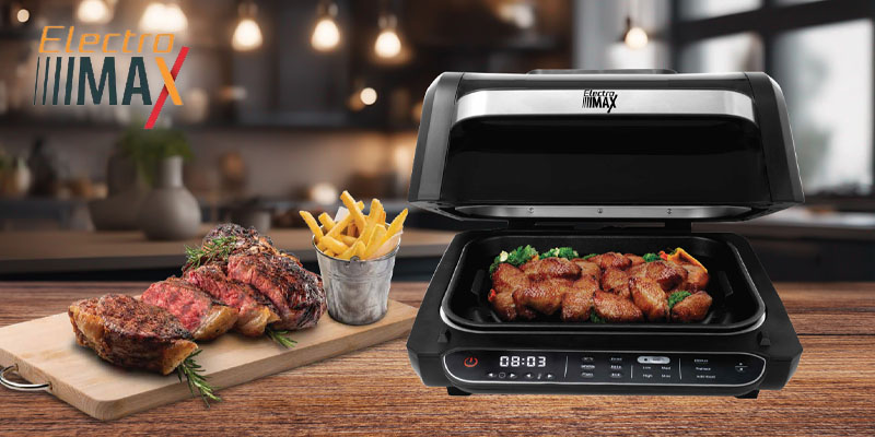 גריל חשמלי וטיגון באוויר ללא שמן 7 ב-1 מבית SAMURAI