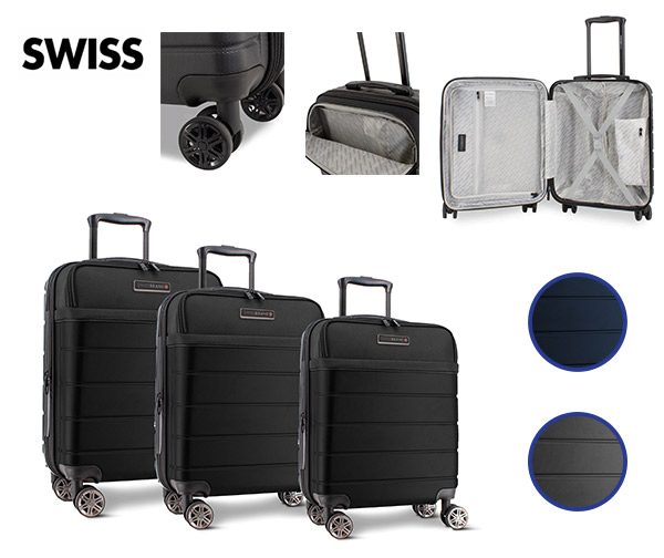 SwissBrand- סט שלוש מזוודות AMSTERDAM