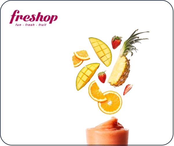 משקה בגודל M ברשת freshop