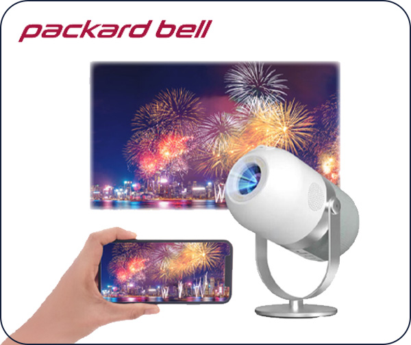מקרן וידאו חכם PACKARD BELL- LED 5500 LUMENS מקרן וידאו חכם PACKARD BELL- LED 5500 LUMENS