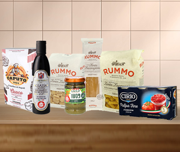 מארז השף האיטלקי - מגוון מוצרים מהמטבח האיטלקי