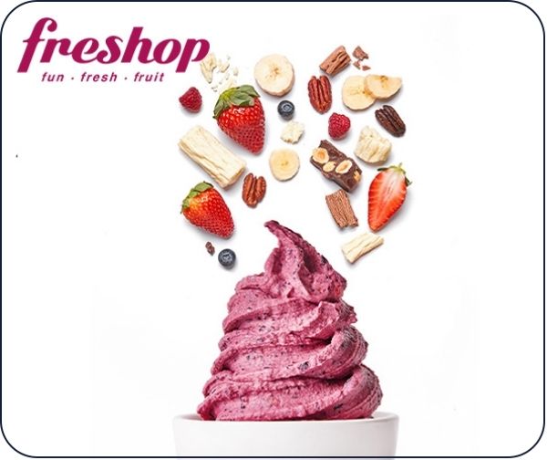 פרוזן יוגורט בגודל M ברשת freshop