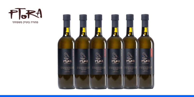 מארז 6 בקבוקי שמן זית של משק פתורה