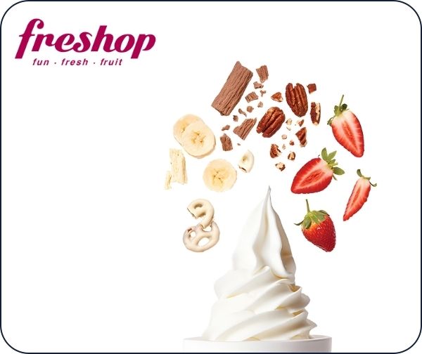 יוגורט בגודל M עם תוספות ברשת  freshop
