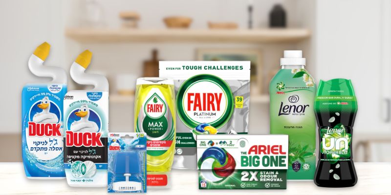 מארז ניקיון למטבח, לשירותים ולכביסה