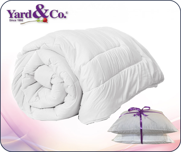 שמיכת VOUGE + כריות מתנה מבית יארד אנד קו