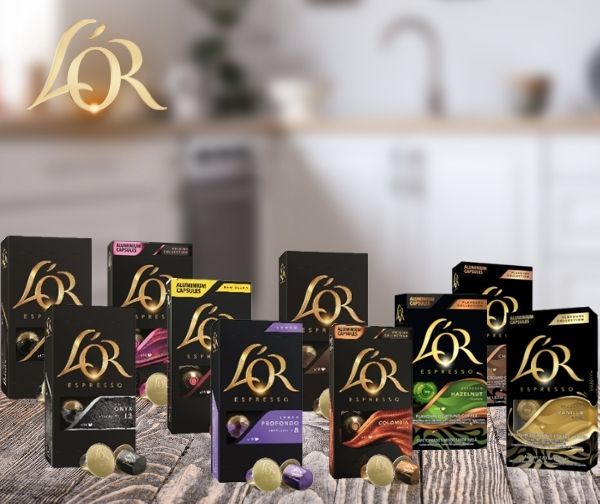 מארז 100 קפסולות אספרסו L'OR במגוון טעמים