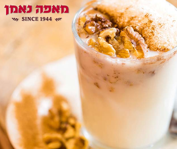 כוס סחלב חם ברשת מאפה נאמן