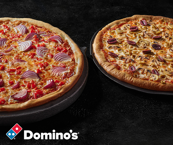 דומינו'ס פיצה - 2 פיצות משפחתיות