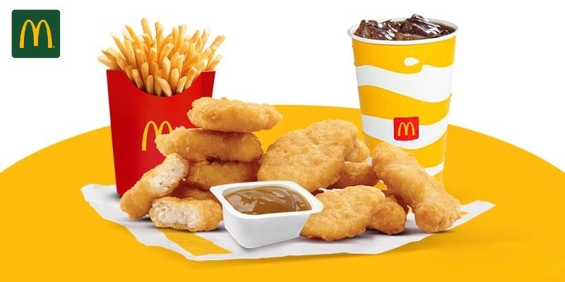 ארוחת 12 מק נאגטס ענקית ברשת מקדונלד'ס