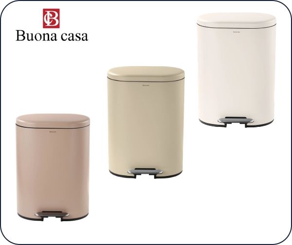 פח דוושה 50 ליטר דגם OVO מבית Buona Casa פח דוושה 50 ליטר דגם OVO מבית Buona Casa