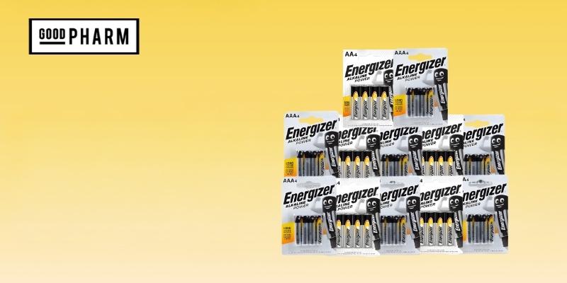 12 חבילות אנרג'ייזר סוללות אלקליין