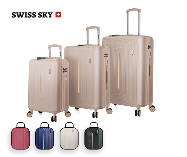סט מזוודות 3 חלקים מבית Swiss Sky