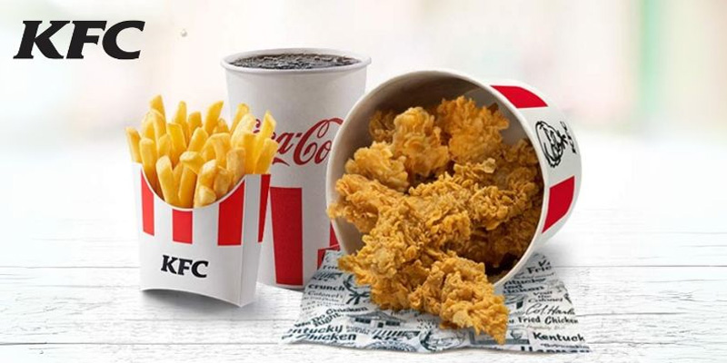 קריספי באקט + צ'יפס ושתיה ברשת KFC