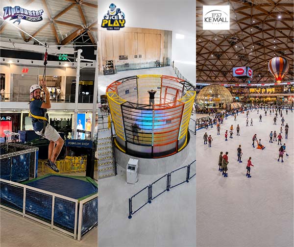3 אטרקציות בכרטיס אחד! ICE MALL אילת
