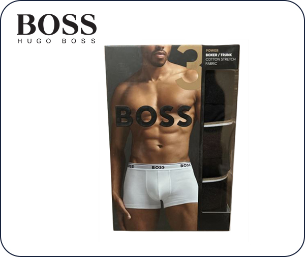 שלישיית תחתוני בוקסר לגבר -  HUGO BOSS