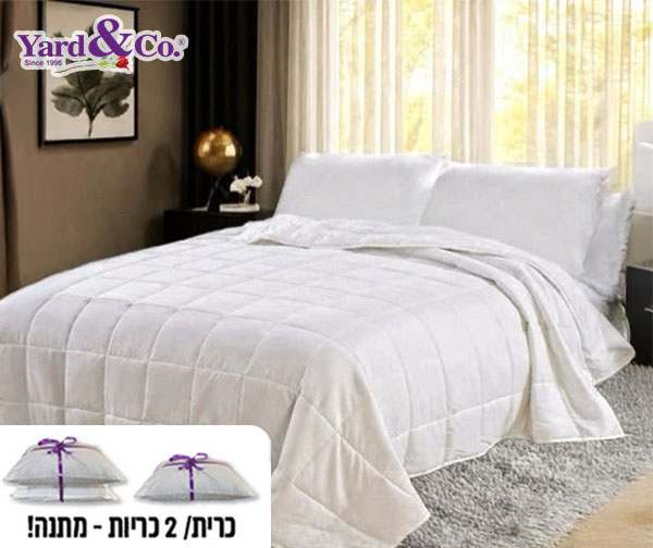 שמיכת מזגן + כריות מתנה מבית Yard&co