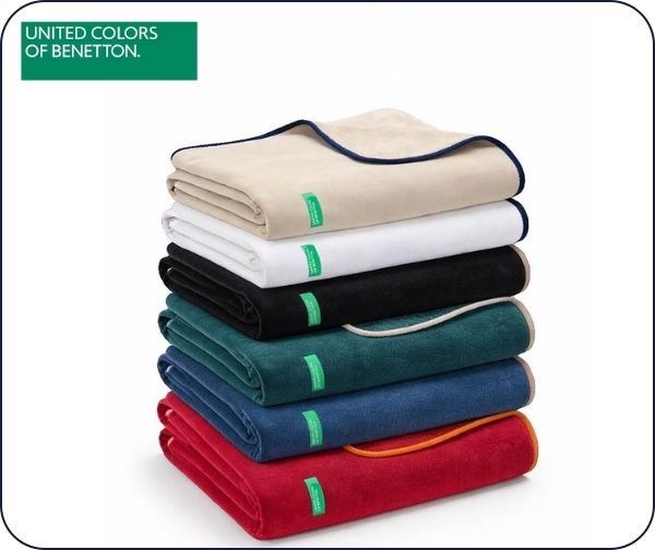 שמיכת זוגית שאניל מבית המותג בנטון