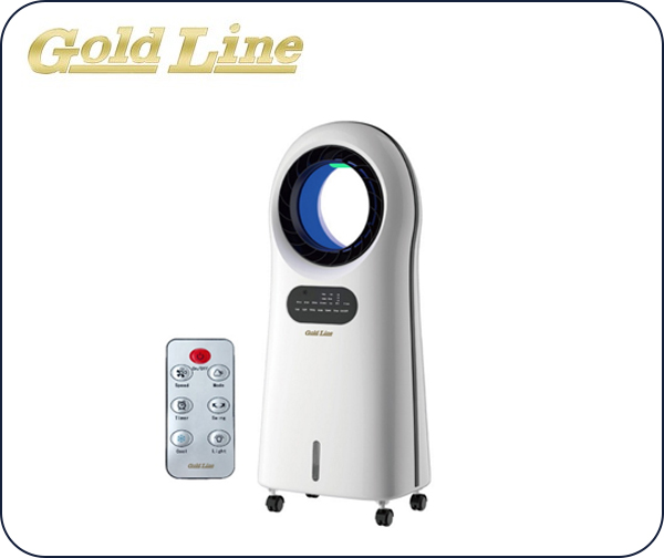 מצנן אויר נייד כולל שלט ותאורת LED מבית Gold line