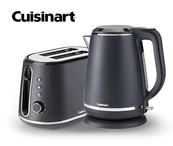 באנדל קומקום חשמלי 1.5 ליטר + מצנם 2 פרוסות CUISINART