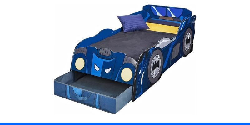 מיטת באטמן לילדים - כולל מגירת אחסון