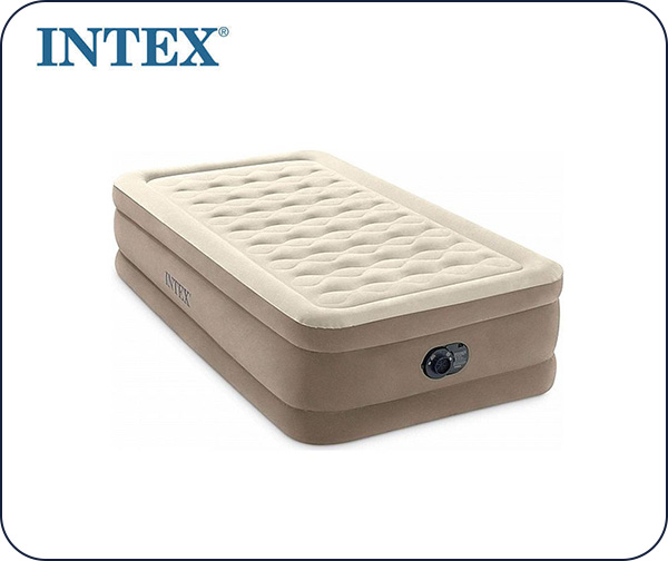 מיטת אירוח מתנפחת ליחיד עם משאבה מובנת מבית INTEX