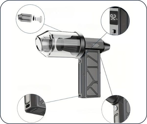קלין אייר – מפוח אוויר עוצמתי ושואב נייד מבית Bpower